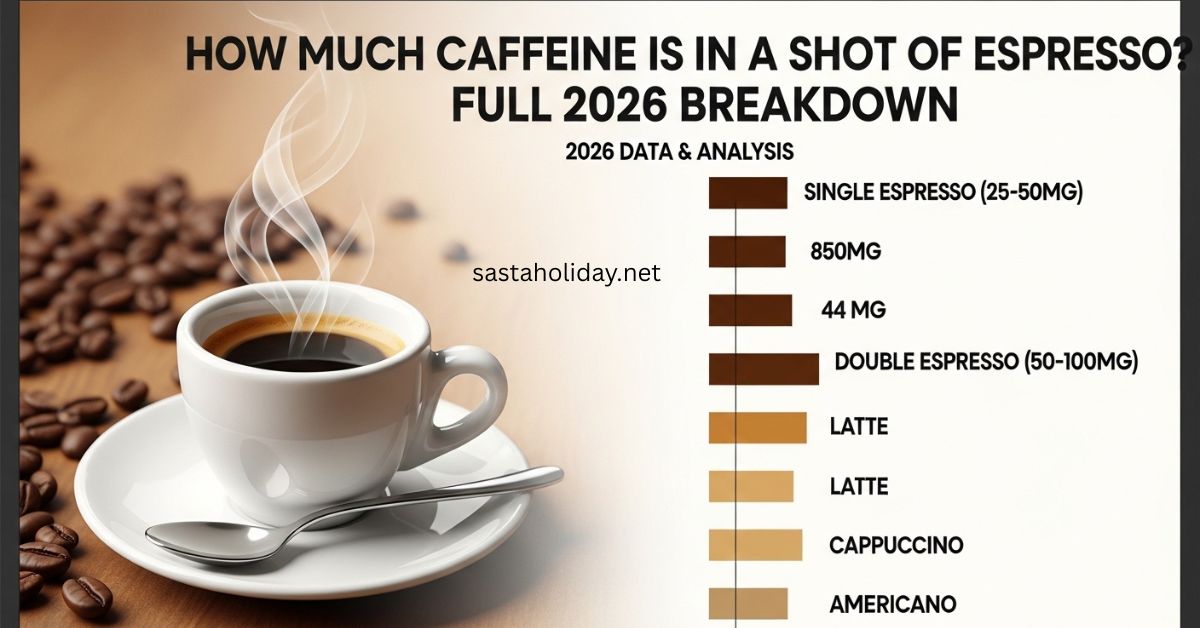 how much caffeine in a shot of espresso